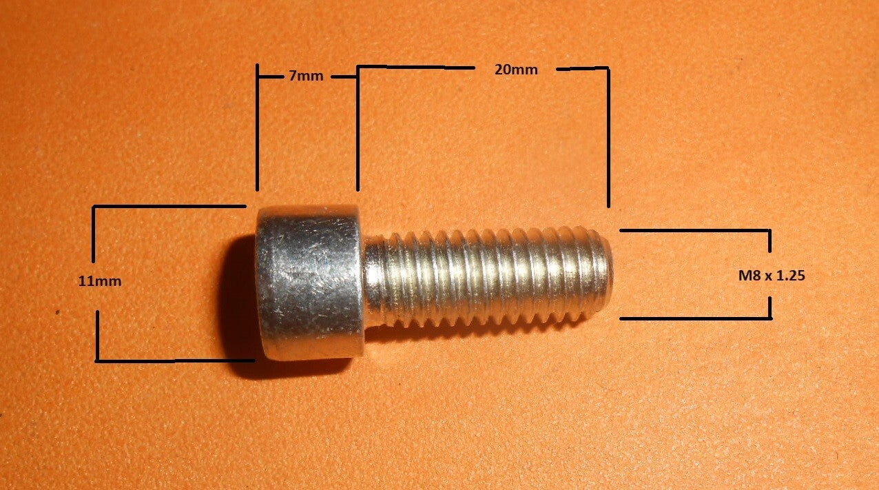 M8 (8mmÃ) CAP HEAD SCREWS HEX SOCKET ALLEN KEY BOLTS GALVANISED x20
