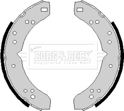 FORD ANGLIA 123E (1962-67) REAR BRAKE SHOES -GENUINE BORG & BECK