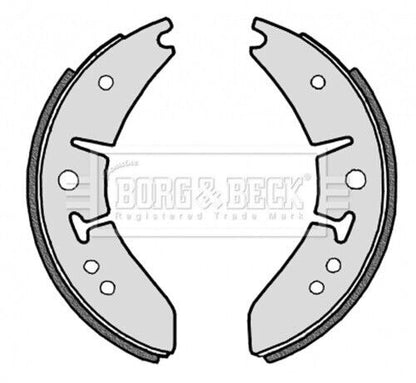 MORRIS OXFORD (1949-1954) FRONT BRAKE SHOES -GENUINE BORG & BECK