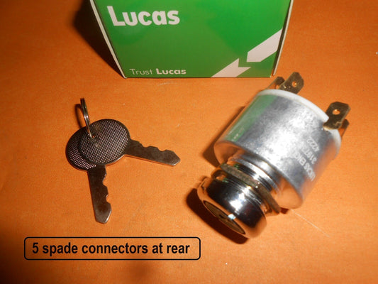 HILLMAN IMP,SINGER CHAMOIS(1963-71)LUCAS IGNITION SWITCH WITH LOCK BARREL + KEYS