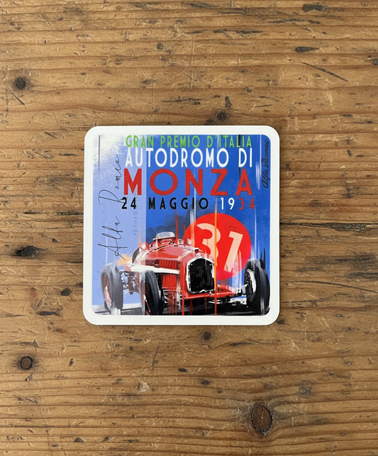 Alfa Romeo P3 at the 1934 Italian GP Coasters