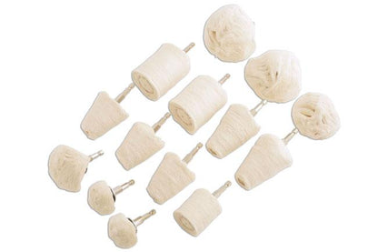 Gunson 77098 Buffing Mop Kit - 14pc Suitable for use with electric drills