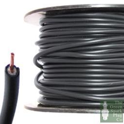 7mm HT Ignition Lead Cable - Wire Core PVC Black - 30 Meter Roll - Vroom Classics