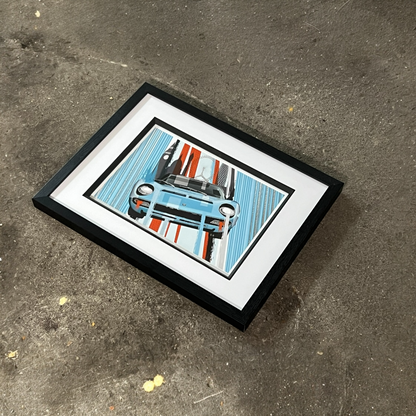 Lamborghini Miura Pop Art Blue - Medium