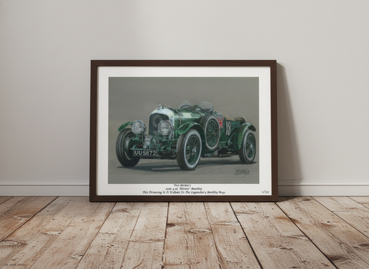 4½ Litre ‘Blower’ Bentley - Limited Edition Giclee Print