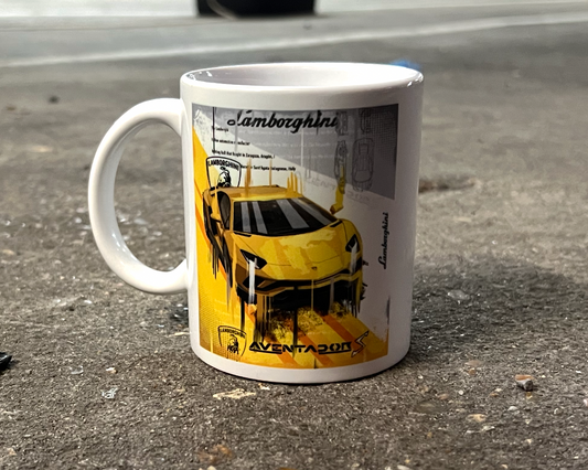 Lamborghini Aventador Pop Art Mug