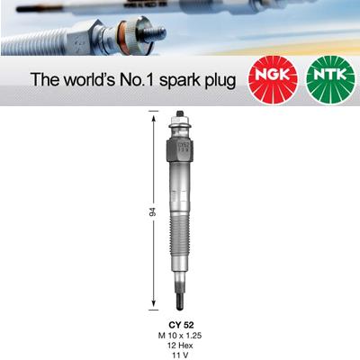 1x NGK Glow Plug CY52 CY52 (3017)