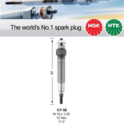 1x NGK Glow Plug CY58 CY58 (5486)