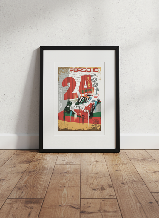 Porsche 962 Pop Art Print