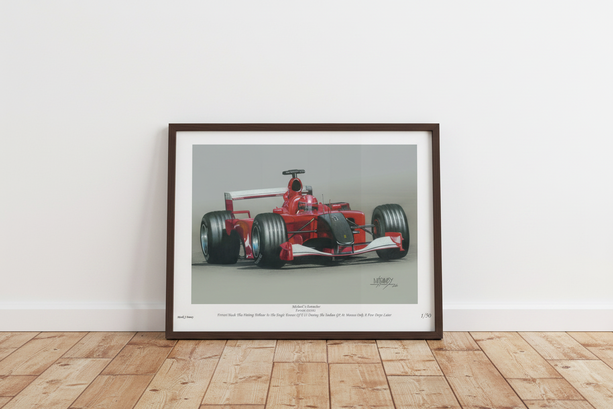 Ferrari Honours the Victims of 9 September 2011 - Limited Edition Giclee Print