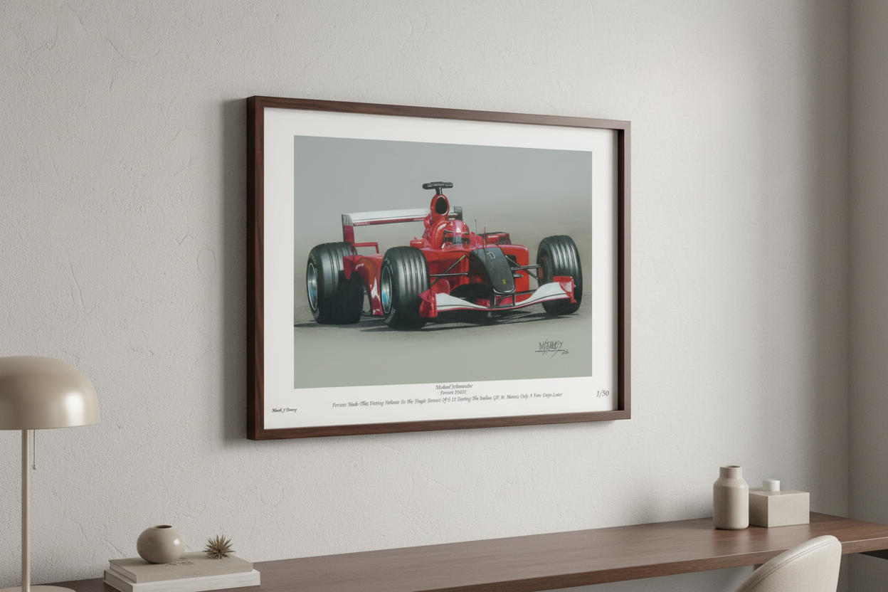 Ferrari Honours the Victims of 9 September 2011 - Limited Edition Giclee Print