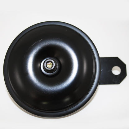 GS35102 - Horn - UNIVERSAL Black 6V,92mm dia ,Mounting, 90mm length,8mm hole.