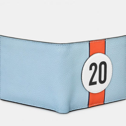 No 20 Blue Gulf Racing Stripe Wallet
