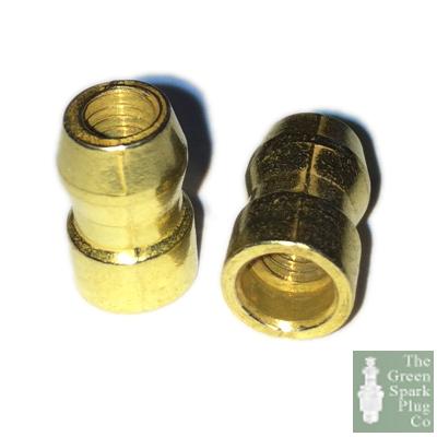 25x Spark Plug Bullet Terminal Nut M4 Thread - Brass