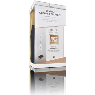 Autoglym Leather Clean Protect Complete Kit Leather Care Vehicle Interior
