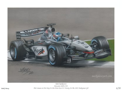 The Iceman's First Win - Limited Edition Giclee Print
