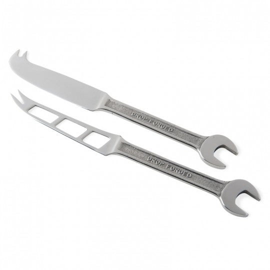 Spanner Set of 2 Cheese Knives
