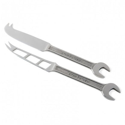 Spanner Set of 2 Cheese Knives