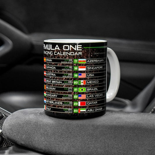 Formula 1 calendar Mug 2025