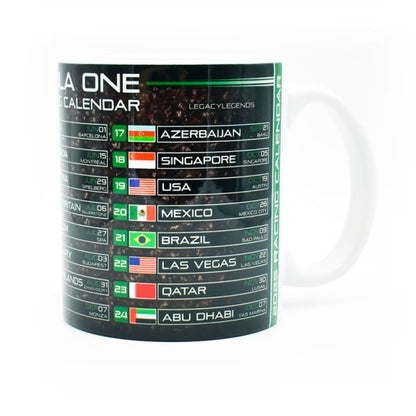 Formula 1 calendar Mug 2025