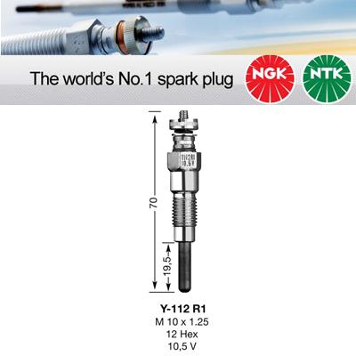 1x NGK Glow Plug Y-112R1 Y112R1 (1032)