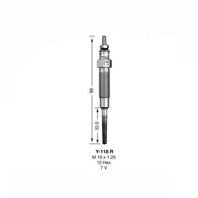 NGK Glow Plug Y-118R (2187)