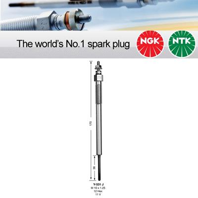 1x NGK Glow Plug Y-531J Y531J (2979)