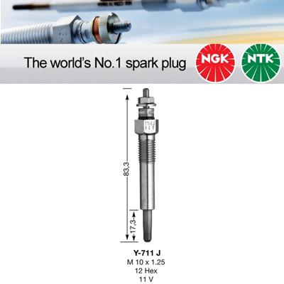 1x NGK Glow Plug Y-711J Y711J (5264)