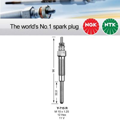 1x NGK Glow Plug Y-715R Y715R (5376)