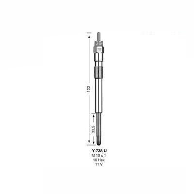 NGK Glow Plug Y-738U (5390)