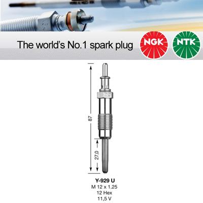 1x NGK Glow Plug Y-929U Y929U (6003)