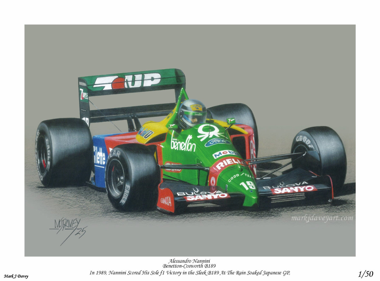 Alessandro Nannini, Potential Lost - Limited Edition Giclee Print - Vroom Classics