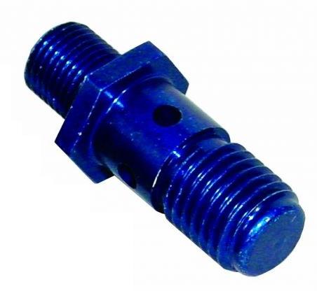 Alloy Banjo Stub M10 x 1 sft - 12x1.5 (Blue) (BFU009) - Vroom Classics