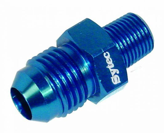 Alloy Fuel Union 1/8th Nptf to Jic6 (Blue) (BFU018) - Vroom Classics