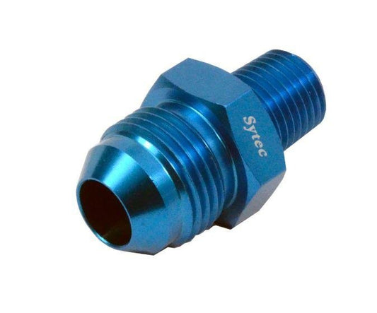 Alloy Straight Union -8 to 1/4 Npt (Blue) (ASA11) - Vroom Classics