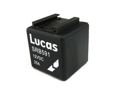 ALTERNATIVE RELAY STARTER TR250 TR6 TR7 TR8 5 Pin 2x25A 12v - Genuine Lucas SRB591 - Vroom Classics