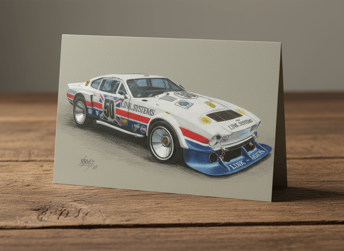Aston Martin DBS V8 RHAM/1 “Muncher” Greeting Cards - Vroom Classics