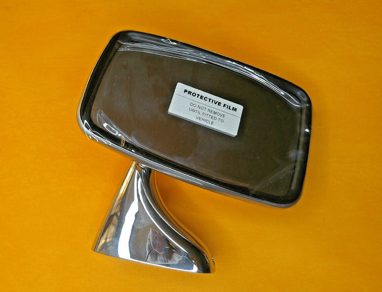 AUSTIN MORRIS 1100 1300 DRIVER SIDE STAINLESS STEEL DOOR MIRROR with fixing kit - Vroom Classics