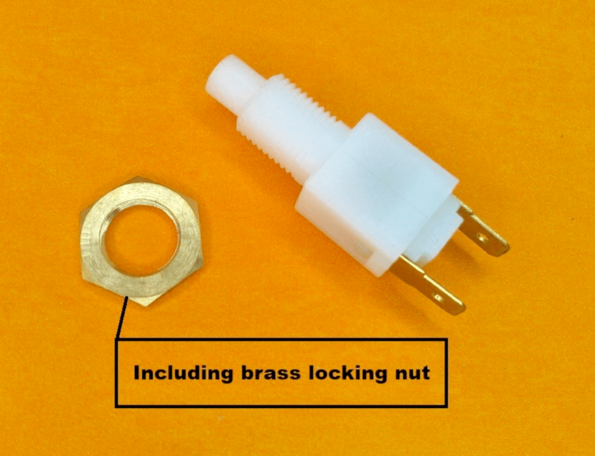 AUSTIN MORRIS 1800 2200 Range(1969 - 75)NEW BRAKE LIGHT SWITCH + Locking nut - 51590 - Vroom Classics