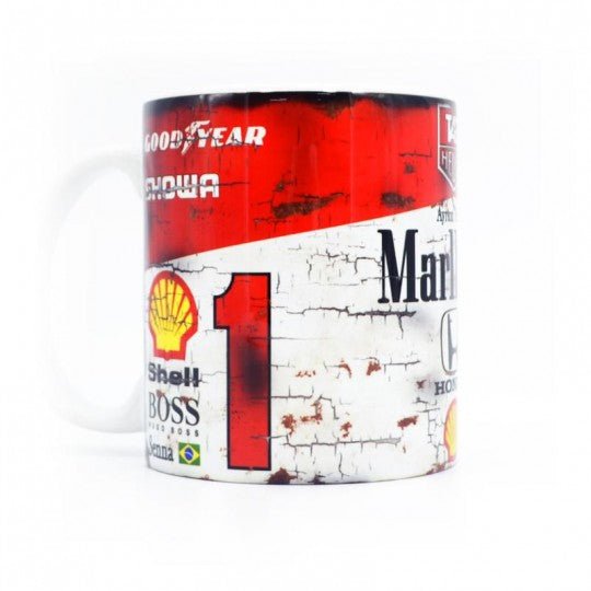 Ayrton Senna Marlboro Mug - Vroom Classics