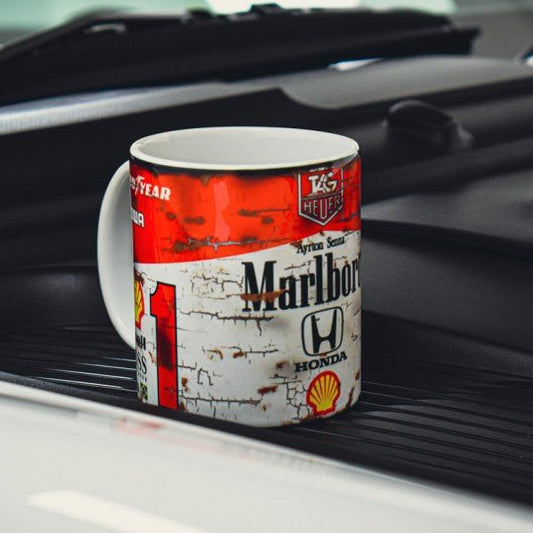 Ayrton Senna Marlboro Mug - Vroom Classics