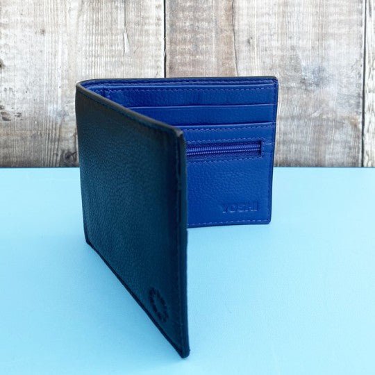 Blue Interior Leather Wallet - Vroom Classics