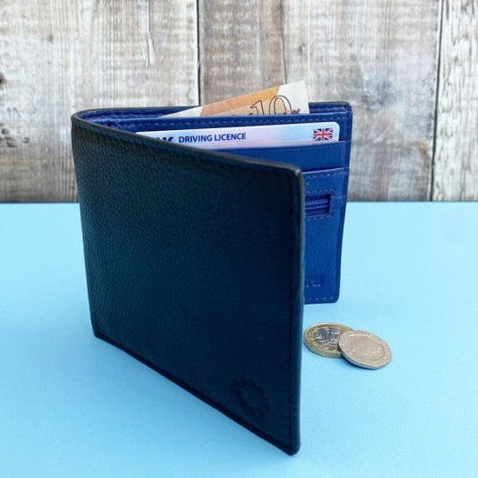 Blue Interior Leather Wallet - Vroom Classics