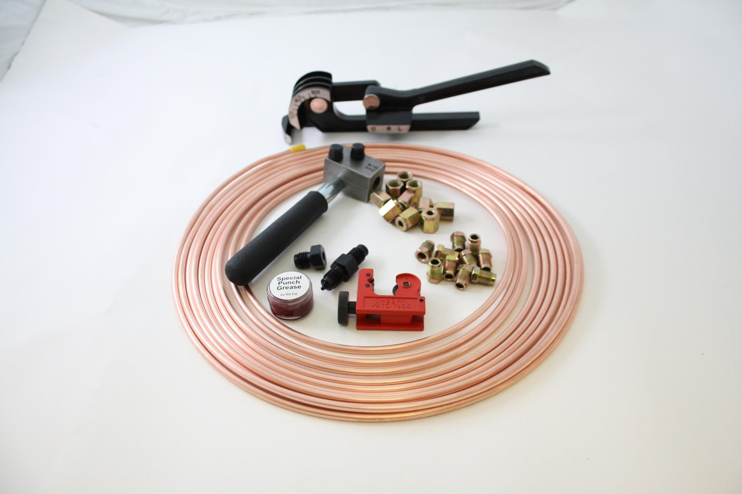 Brake Copper Pipe Male & Female Nuts Tube Cutter Flaring Tool Pipe Bender - Vroom Classics