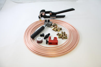 Brake Copper Pipe Male & Female Nuts Tube Cutter Flaring Tool Pipe Bender - Vroom Classics