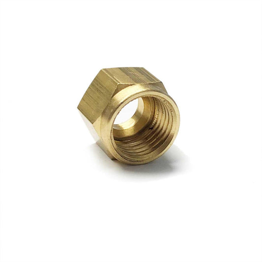 Brass Olive Nut 5/16" OD Tube - 1/4" BSP - Petrol Fuel Pipe - Vroom Classics