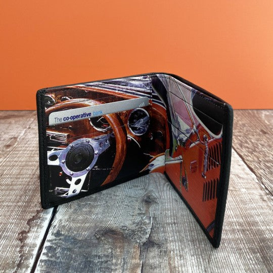 Classic Car Leather Bi-Fold Wallet