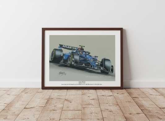 Carlos Sainz Jr in the Williams FW47 Mercedes at the 2025 Emilia Romagna GP - Limited Edition Giclee Print - Vroom Classics