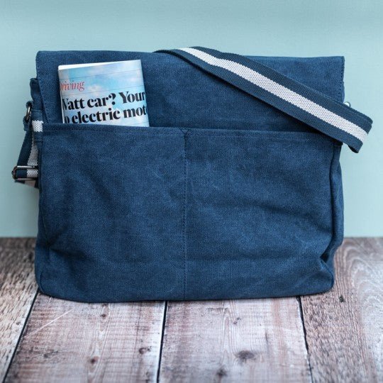 Cheek to Cheek Messenger Bag Blue - Vroom Classics