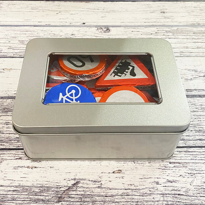 Chocolate Road Signs Gift Tin - Vroom Classics